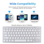 Ultra-Slim Wireless Bluetooth-compatible Keyboard (Spanish Language) for Android Windows iOS