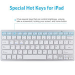 Ultra-Slim Wireless Bluetooth-compatible Keyboard (Spanish Language) for Android Windows iOS