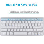 Ultra-Slim Wireless Bluetooth-compatible Keyboard (French Language) for Android Windows iOS