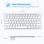 Ultra-Slim Wireless Bluetooth-compatible Keyboard (Russian Language) for Android Windows iOS