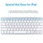 Ultra-Slim Wireless Bluetooth-compatible Keyboard (Russian Language) for Android Windows iOS
