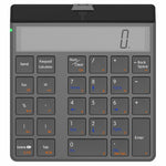 SUNREED KC9001S Wireless Numeric Keypad 12-Digit LCD Display 28-Keys Financial Accounting Rechargeable Number Keyboard for Laptop Desktop PC