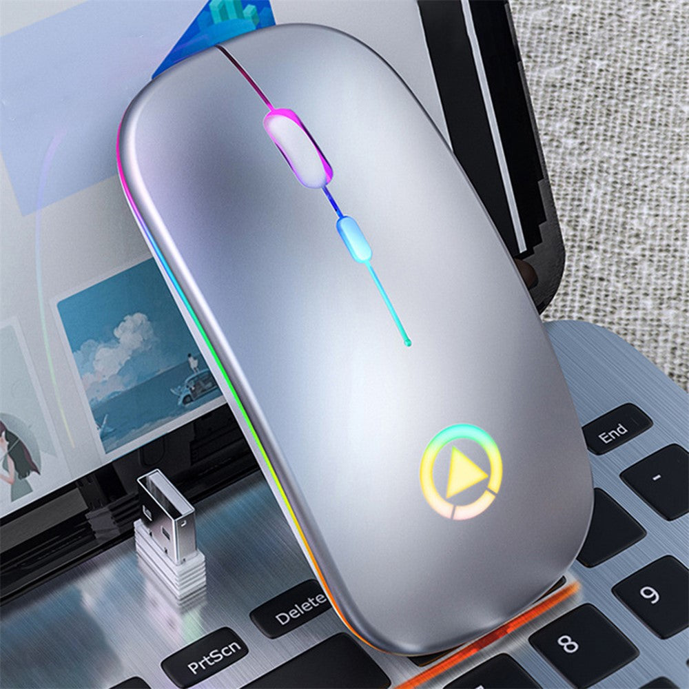 A2 Rechargeable Silent Wireless Mouse DPI 16000 Optical Ergonomic for Gaming Office PC Computer Laptop