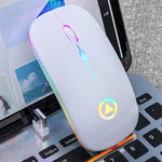 A2 Rechargeable Silent Wireless Mouse DPI 16000 Optical Ergonomic for Gaming Office PC Computer Laptop