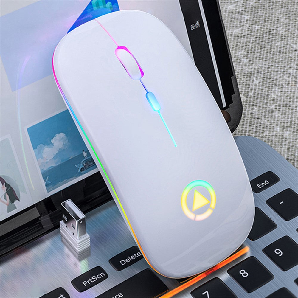 A2 Rechargeable Silent Wireless Mouse DPI 16000 Optical Ergonomic for Gaming Office PC Computer Laptop