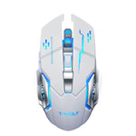 Q13 Rechargeable Wireless Mouse Silent Ergonomic Gaming Mice 6 Keys RGB Backlight for Laptop Computer