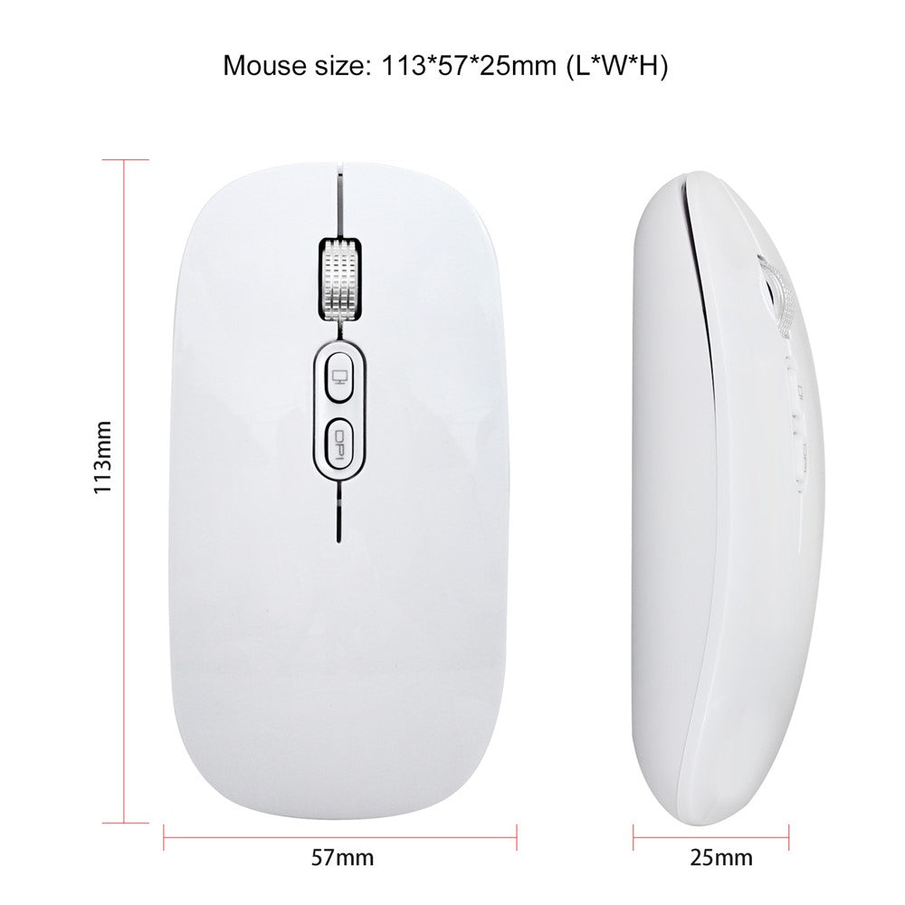 HXSJ M103 Trådløs USB Computermus 2,4G Modtager Ultratynd Justerbar DPI Optisk Mus