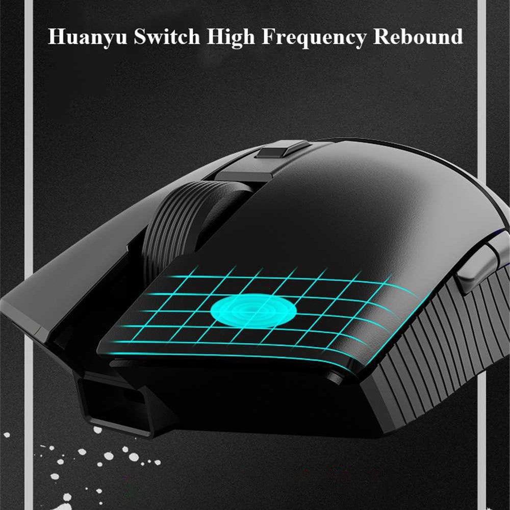 AJAZZ i309Pro Dual Mode 2.4G Wireless Rechargeable Gaming Mouse 8 Keys RGB Light 16000DPI Computer Laptop Mice