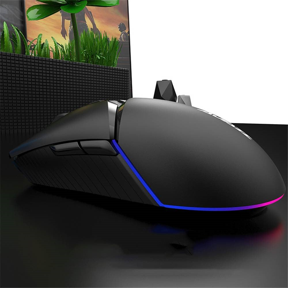 AJAZZ i309Pro Dual Mode 2.4G Wireless Rechargeable Gaming Mouse 8 Keys RGB Light 16000DPI Computer Laptop Mice