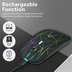 E39 Rechargeable 2.4G Wireless Gaming Mouse 1600DPI RGB Breathing Light Computer Laptop Ergonomic Mice