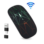 E39 Rechargeable 2.4G Wireless Gaming Mouse 1600DPI RGB Breathing Light Computer Laptop Ergonomic Mice
