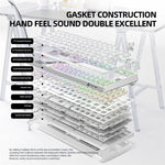 ATTACK SHARK K75 RGB Wireless Hot-Swappable Mechanical Keyboard Three Mode Bluetooth-compatible Transparent Keyboard