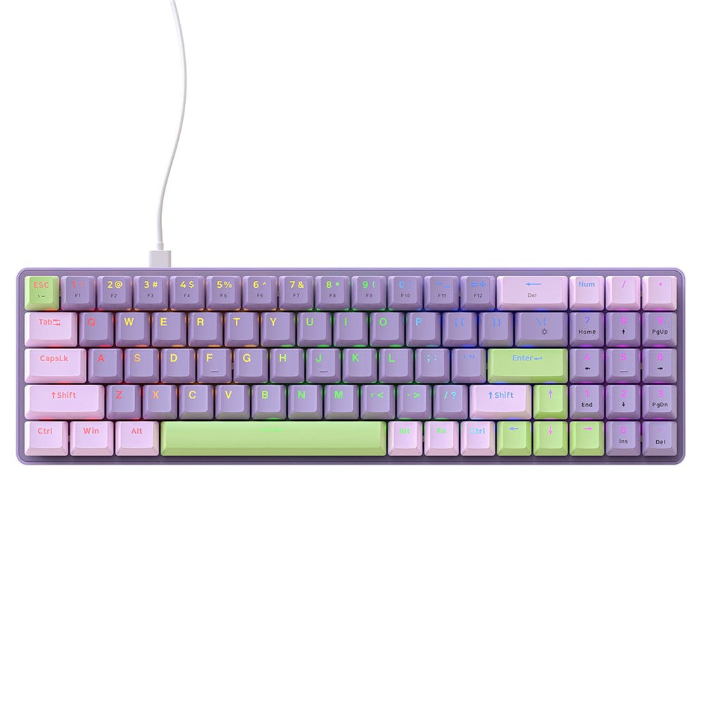 ZIYOULANG K65 78 Keys Hot Swappable Mechanical Keyboard RGB Light USB Wired Keyboard