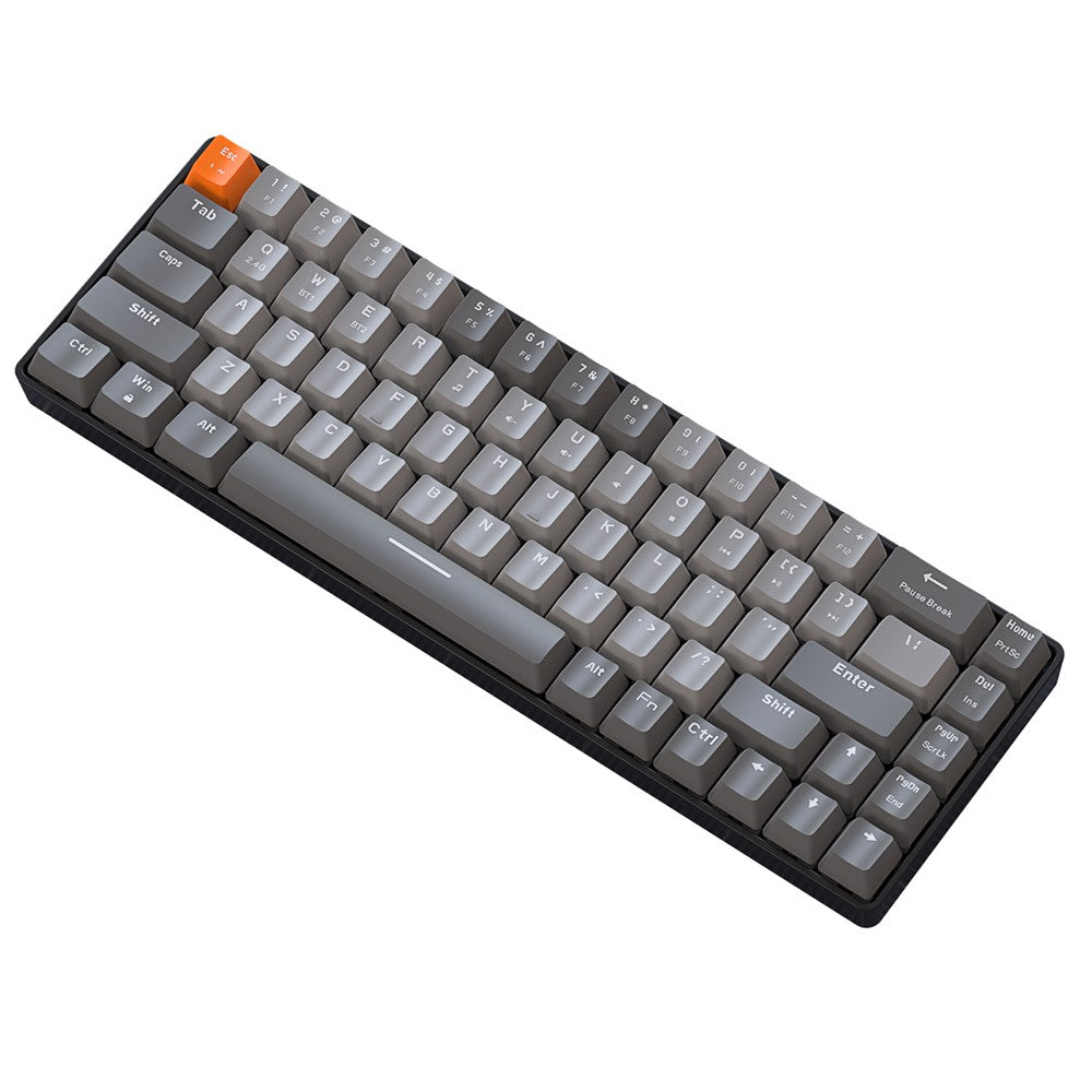 ZIYOULANG K68 Trådløst Mekanisk Tastatur 2.4G / Bluetooth-kompatibel Dual Mode 68-tasters Tastatur