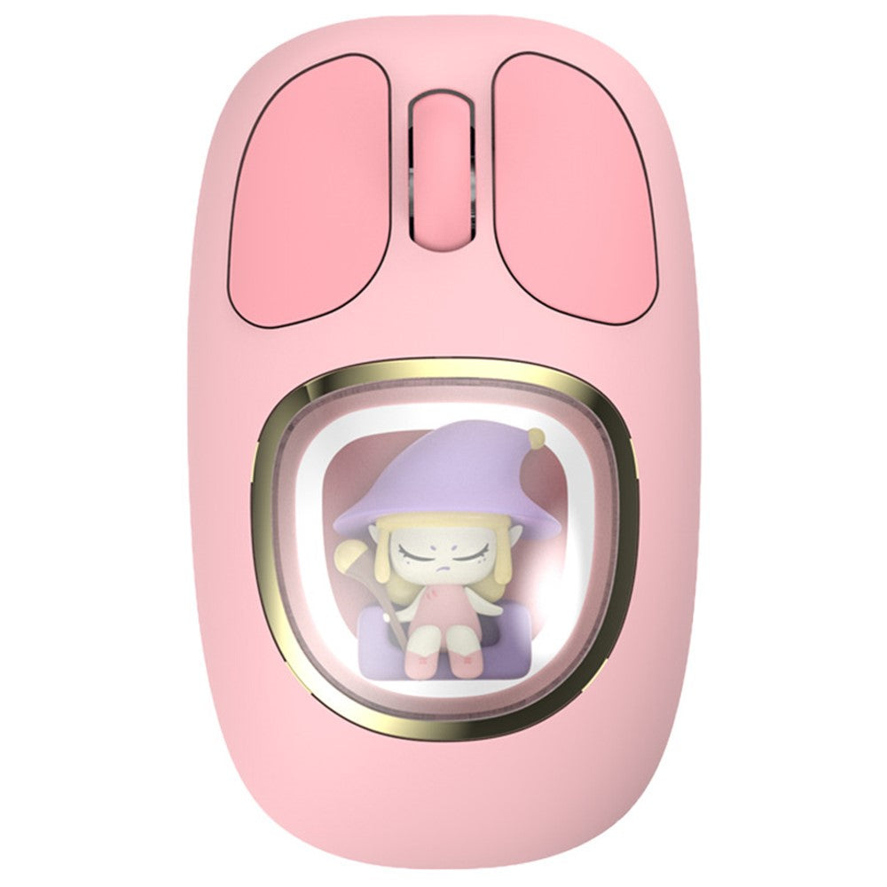 Y-FRUITFUL M94 2.4G+Bluetooth-compatible 3.0+Bluetooth-compatible 5.0 Tri-Mode Mouse Cartoon Doll Wireless Mice