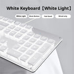 EWEADN GX710 Stilfuldt Hjemmekontor Computer Laptop Tastatur USB Kablet Lydløst Baggrundsbelyst Tastatur
