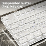 EWEADN GX710 Stilfuldt Hjemmekontor Computer Laptop Tastatur USB Kablet Lydløst Baggrundsbelyst Tastatur