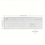 EWEADN GX710 Stilfuldt Hjemmekontor Computer Laptop Tastatur USB Kablet Lydløst Baggrundsbelyst Tastatur