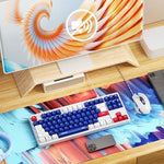 INPHIC K902 87 Keys Mute Keyboard Gaming Keyboard with Colorful Light for Home Office