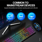 T-WOLF T80 Gaming Keyboard Retro Punk Round Keycap Wired Mechanical Keyboard with Colorful Backlight, Black