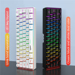 HXSJ L500 61 Keys Gaming Keyboard 2.4G / Bluetooth-compatible / Wired Triple Mode Membrane Keyboard with RGB Backlit