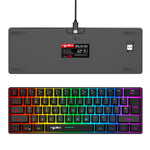 HXSJ L500 61 Keys Gaming Keyboard 2.4G / Bluetooth-compatible / Wired Triple Mode Membrane Keyboard with RGB Backlit