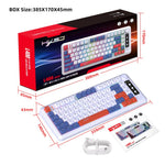 HXSJ L400 81 Keys Membrane Keyboard 2.4G + Bluetooth-compatible Tri-Mode Wireless Keyboard with RGB Backlit