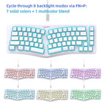 HXSJ J70 Ergonomic 69 Keys Wired Keyboard for Desktop Laptop Membrane Gaming Keyboard with RGB Backlit