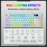 ONIKUMA G80 Gaming Keyboard 2.4G Wireless / Bluetooth-compatible / Wired Membrane Keys 3 Modes Keyboard with RGB Backlit