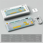 ONIKUMA G80 Gaming Keyboard 2.4G Wireless / Bluetooth-compatible / Wired Membrane Keys 3 Modes Keyboard with RGB Backlit