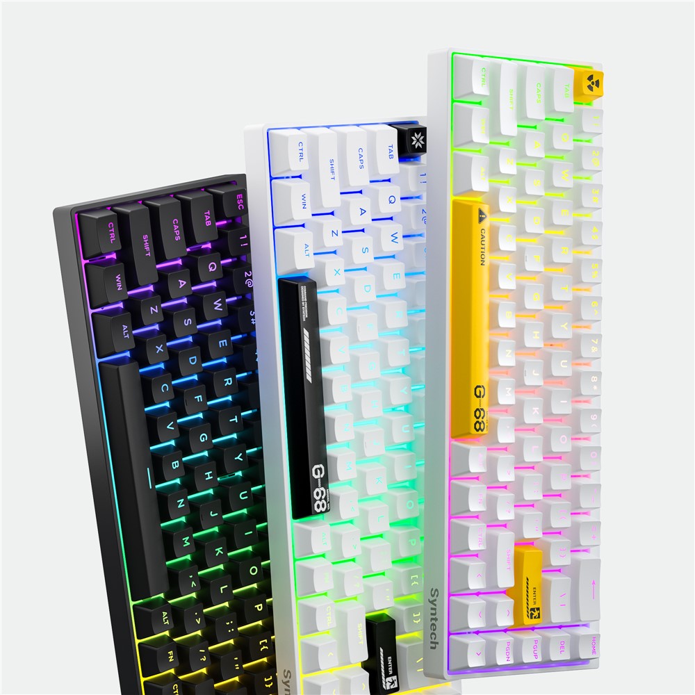 SYNTECH 68 Magnetic Gaming Keyboard Ergonomic Lightweight Wired Keyboard