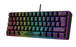 Y-FRUITFUL K401 61 Keys Gaming Keyboard with RGB Light 1.8m Wired Mechanical Keyboard for PC / Laptop