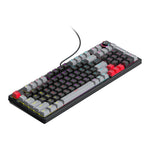 T-WOLF T50 Mechanical Keyboard 97-Key Wired Gaming Keyboard with RGB Light and Multimedia Knob for PC