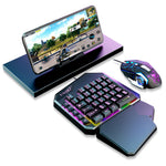 T-WOLF TF900 Gaming Tastatur 40 Taster Enhånds Mekanisk Følelse Programmerbart Tastatur med RGB Baggrundsbelysning til Venstre Hånd