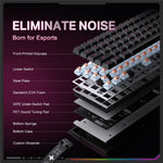 ONIKUMA MT603 68 Keys Mechanical Keyboard Three Modes 2.4GHz Wireless Gaming Keyboard