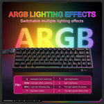 ONIKUMA MT603 68 Keys Mechanical Keyboard Three Modes 2.4GHz Wireless Gaming Keyboard