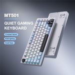 ONIKUMA MT501 Gamingtastatur med 81 taster, 3-tilstands trådløs 2.4G Bluetooth-kompatibel Type-C RGB Baggrundsbelyst PC-tastatur