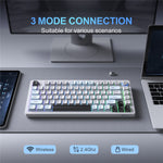 ONIKUMA MT501 Gamingtastatur med 81 taster, 3-tilstands trådløs 2.4G Bluetooth-kompatibel Type-C RGB Baggrundsbelyst PC-tastatur