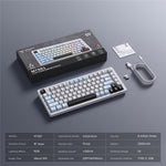 ONIKUMA MT501 Gamingtastatur med 81 taster, 3-tilstands trådløs 2.4G Bluetooth-kompatibel Type-C RGB Baggrundsbelyst PC-tastatur