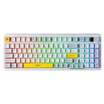 INPHIC V98PRO Wired Keyboard 98-Key Mechanical Feel Membrane Keyboard with RGB Backlit for Office Gaming