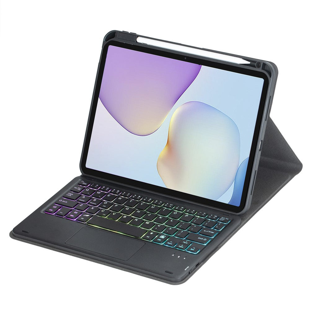 LH34B-AS Tangentbordsfodral med pekplatta / bakgrundsbelyst för Huawei MatePad 11.5 (2026) / MatePad 11.5 S (2025) / (2024) / MatePad Air 11.5 tum (2023) Trådlöst avtagbart folio-tangentbordsfodral