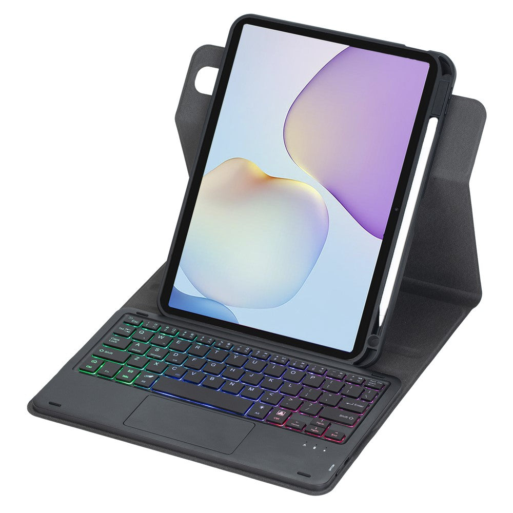 LH34B-AS tastaturetui med pegefelt og baggrundsbelysning til Huawei MatePad 11.5 (2026) / MatePad 11.5 S (2025) / (2024) / MatePad Air 11.5 tommer (2023), trådløst aftageligt folio-tastaturetui