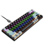 HXSJ V800 68 Keys Mechanical Keyboard with Backlit for Gaming Office