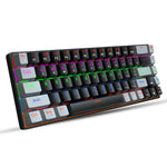 HXSJ V800 68 Keys Mechanical Keyboard with Backlit for Gaming Office