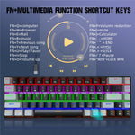 HXSJ V800 68 Keys Mechanical Keyboard with Backlit for Gaming Office