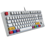 HXSJ L600 87-tasters røde kontakter Kablet bærbart tastatur Mekanisk gamingtastatur med baggrundsbelysning til hjemmekontoret