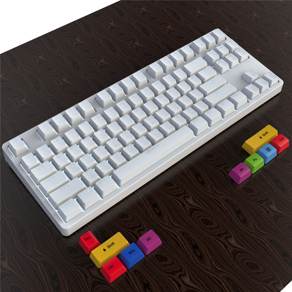 HXSJ L600 87-tasters røde kontakter Kablet bærbart tastatur Mekanisk gamingtastatur med baggrundsbelysning til hjemmekontoret