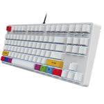 HXSJ L600 87-tasters røde kontakter Kablet bærbart tastatur Mekanisk gamingtastatur med baggrundsbelysning til hjemmekontoret