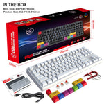 HXSJ L600 87-tasters røde kontakter Kablet bærbart tastatur Mekanisk gamingtastatur med baggrundsbelysning til hjemmekontoret