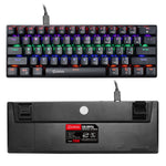 HXSJ V900 Wired 61 Keys Colorful Backlit Computer Laptop Home Office Gaming Blue Switch Mechanical Keyboard
